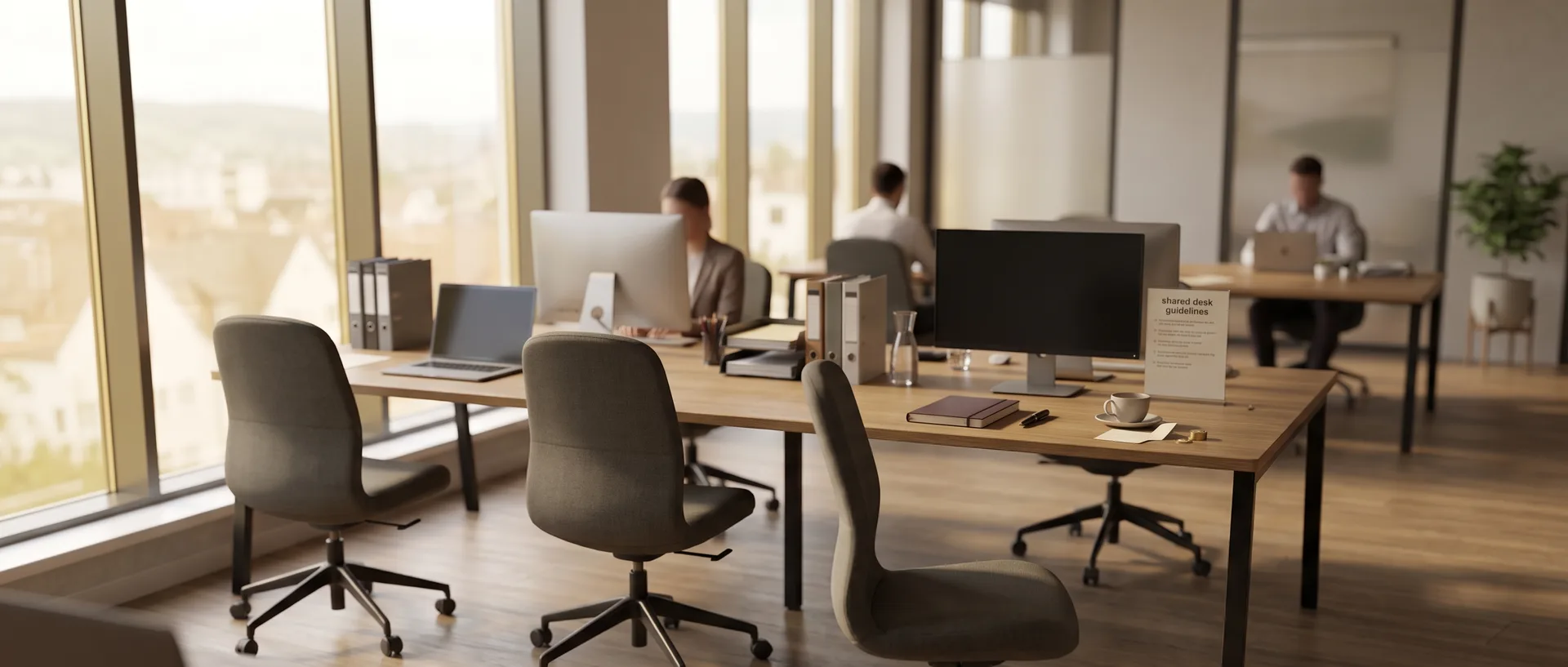 Einzelner Bürostuhl abseits vom Schreibtisch – Symbolbild für Ausgrenzung am Arbeitsplatz